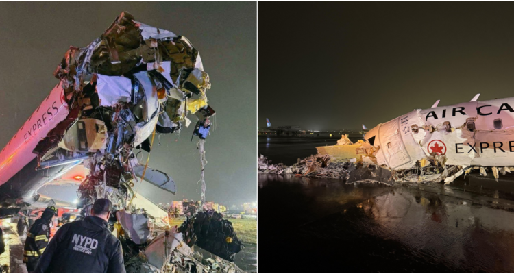 Dos muertos deja colisión entre avión y camión de bomberos en aeropuerto de Nueva York