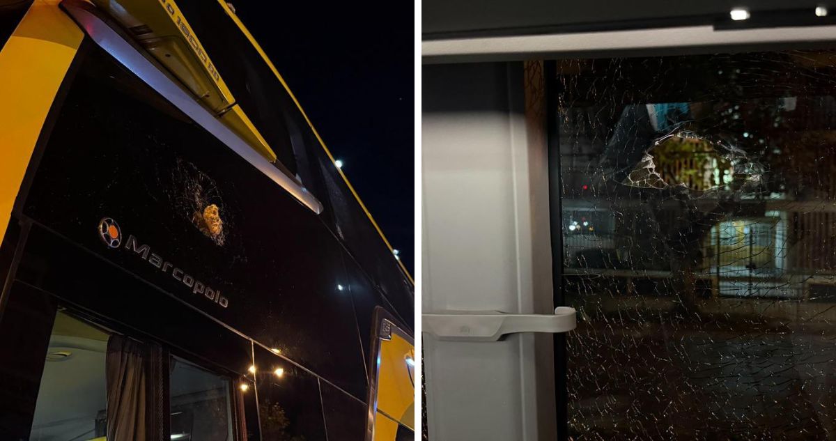 Bus de O’Higgins de Rancagua fue apedreado tras jugar ante Everton en Viña del Mar por Copa de la Liga