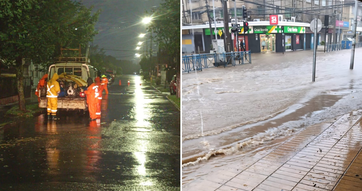 Caída de árboles, anegamientos y cortes de luz: región del Bío Bío bajo Alerta Amarilla por lluvias