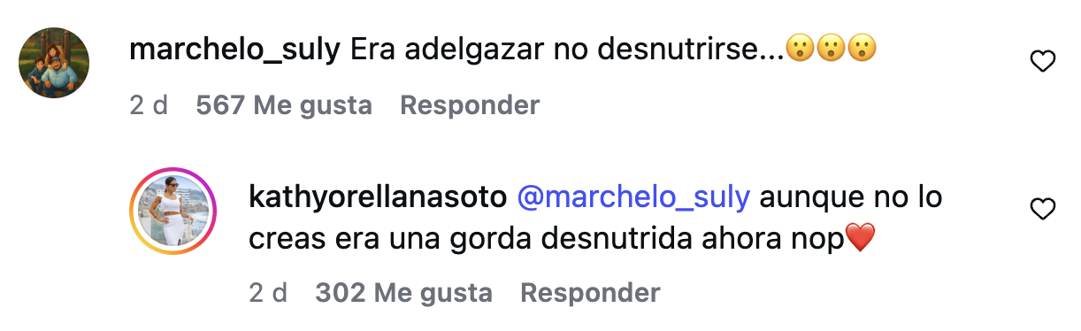 respuesta de katherine orellana