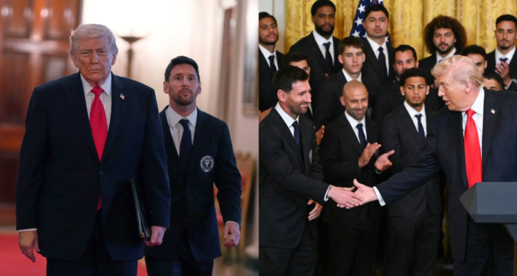 Trump recibe en la Casa Blanca a Messi y el plantel del Inter de Miami