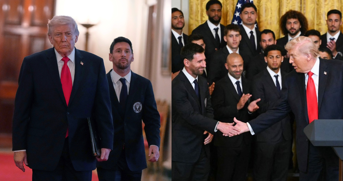 Trump recibe en la Casa Blanca a Messi y el plantel del Inter de Miami