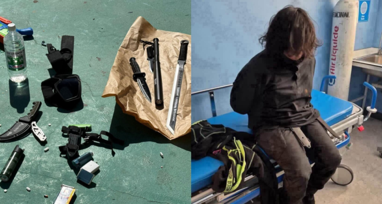 Armas con nombres y líquido acelerante: Lo que portaba el estudiante que mató a inspectora en Calama