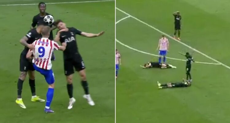 Champions choque cabezas