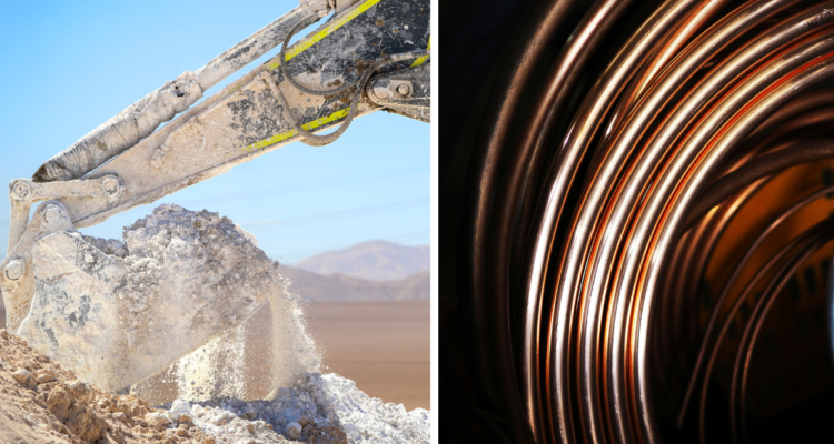Litio y cobre
