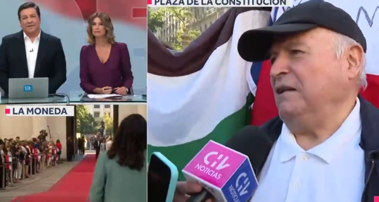 Transeúnte critica en vivo a CHV