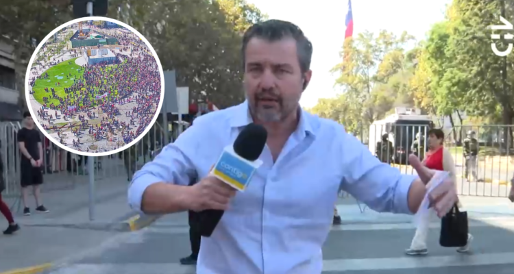 Claudio Vásquez, periodista de CHV en referencia a supuesta agresión durante marcha estudiantil