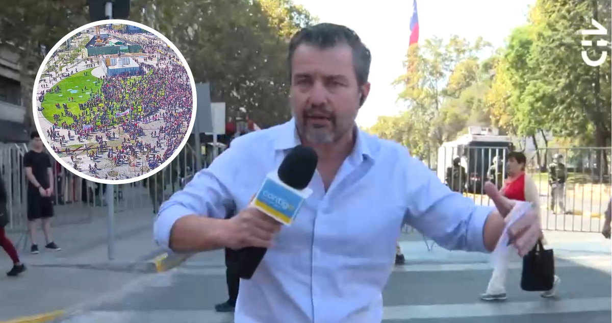 Claudio Vásquez, periodista de CHV en referencia a supuesta agresión durante marcha estudiantil
