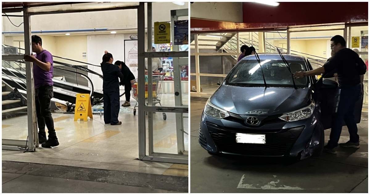 Conductora pierde control de auto, impacta con escalera mecánica y atropella a adulta mayor en Valdivia