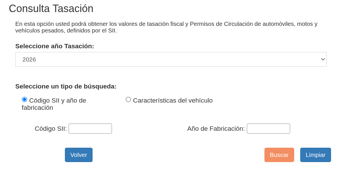 consulta tasación