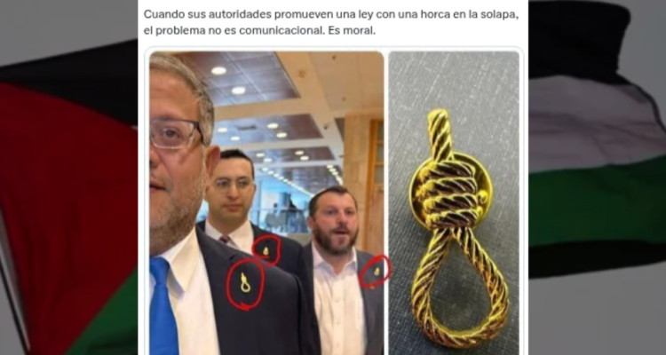 "Es moral": Comunidad Palestina en Chile fustiga a representante de Israel por ley de pena de muerte