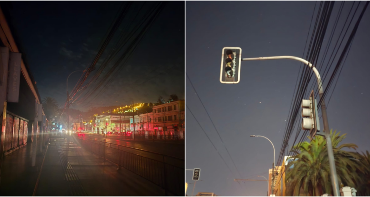 Reportan masivo corte de energía en Valparaíso: más de 24 mil hogares sin luz