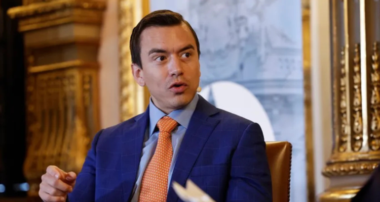 El presidente de Ecuador, Daniel Noboa