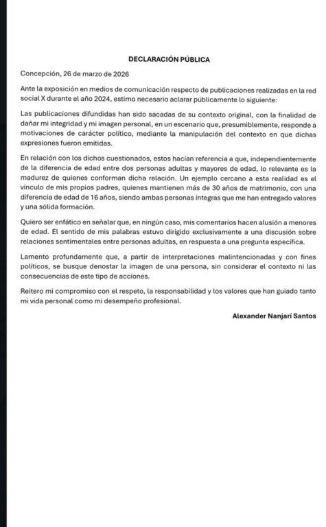 Exseremi de Educación del Bío Bío