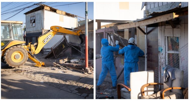 "Era un mall de la droga": municipalidad demuele una "narcocasa" en Peñalolén