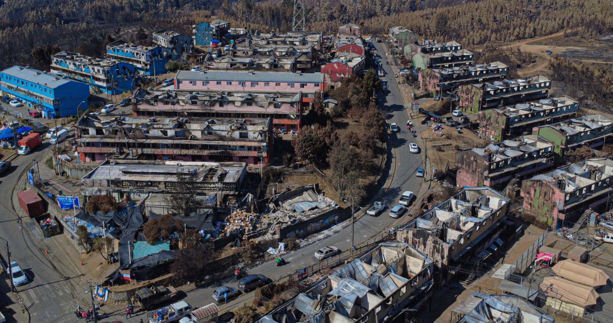 Demolición de población Ríos de Chile en Lirquén