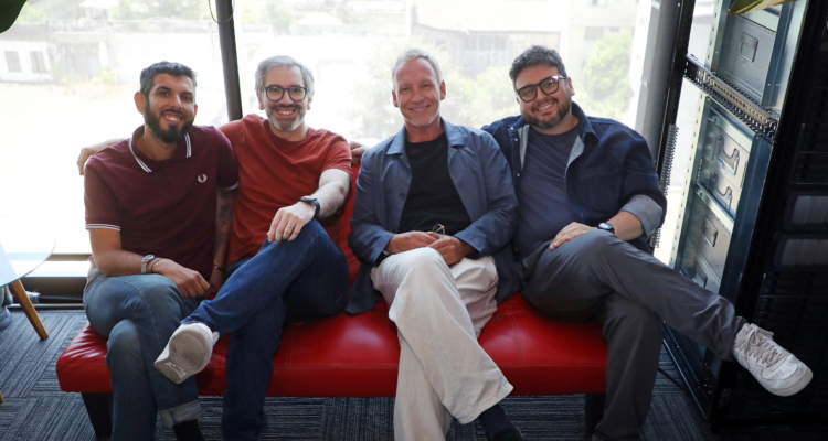 Martín Cárcamo, Luis Slimming, Coronel Valverde y Héctor Romero, en El Desestrece