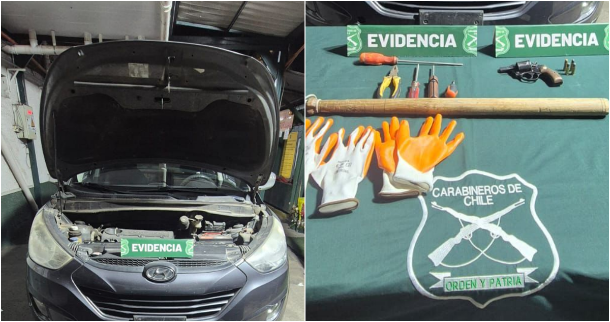 Tres detenidos en La Reina: portaban revólver y elementos para cometer delitos