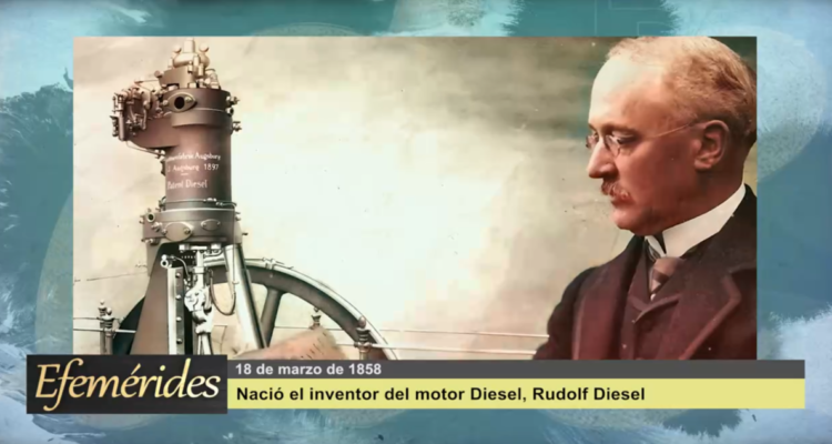 Efemérides 18 de marzo de 1858: Nació el inventor del motor Diesel, Rudolf Diesel