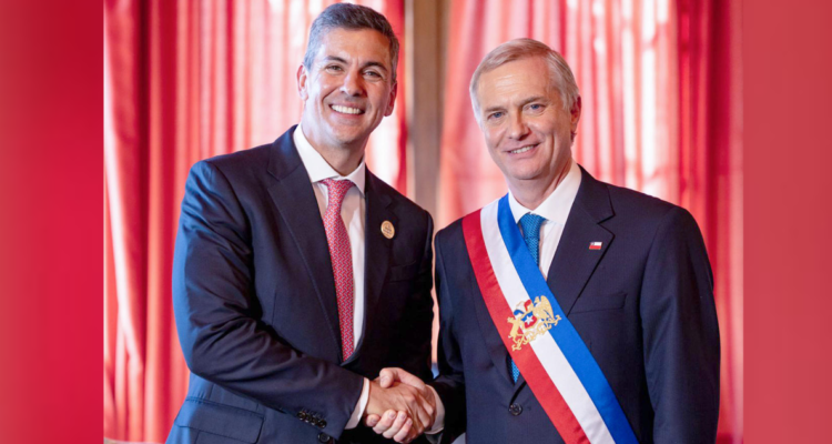 Presidente Kast recibe a presidente de Paraguay y acuerdan potenciar el Corredor Bioceánico