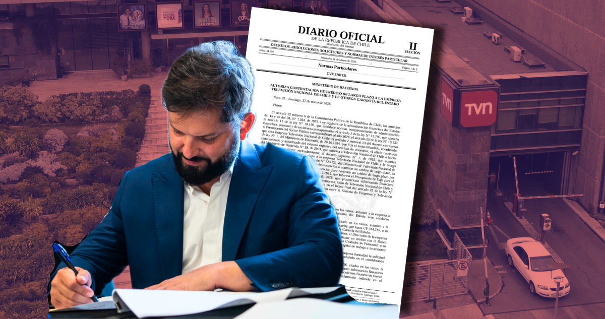 La última jugada de Boric: autorizó a TVN a endeudarse por más de $7 mil millones con garantía estatal