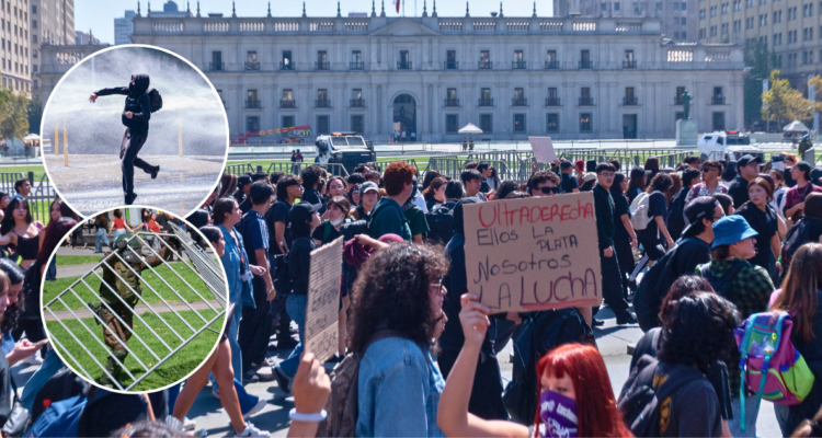 Manifestación estudiantil en RM deja 14 detenidos, 2 carabineros lesionados e ingreso de querella