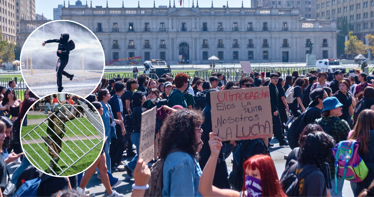 Manifestación estudiantil en RM deja 14 detenidos, 2 carabineros lesionados e ingreso de querella