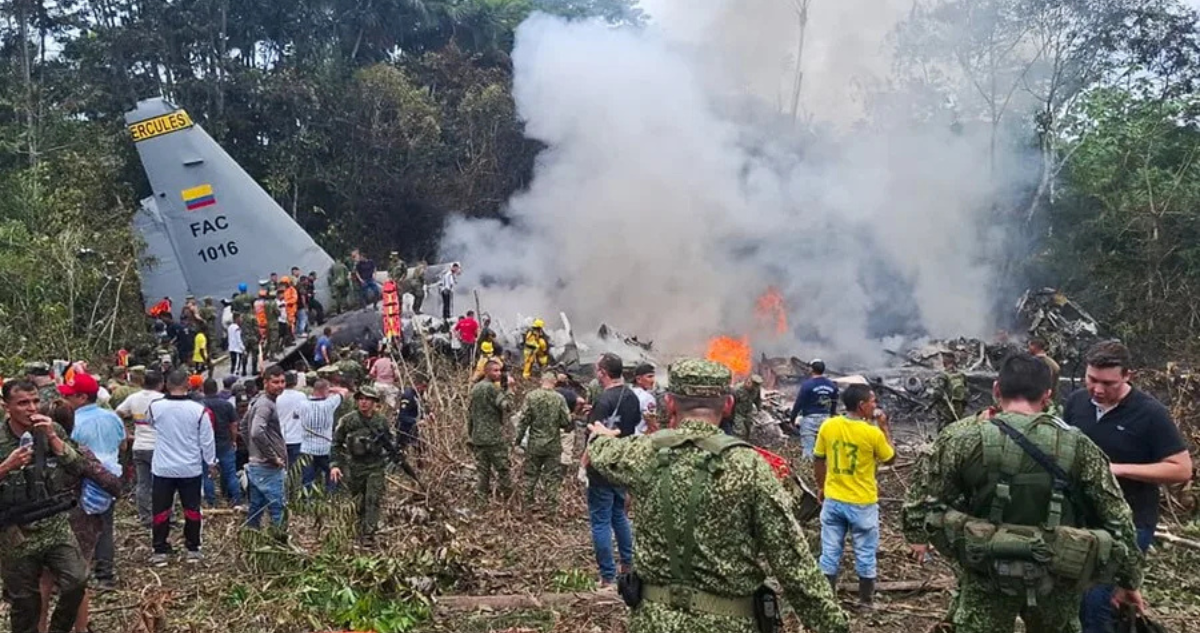 Tragedia aérea en Colombia: aumentan a 66 los muertos tras caída de avión militar en la Amazonía