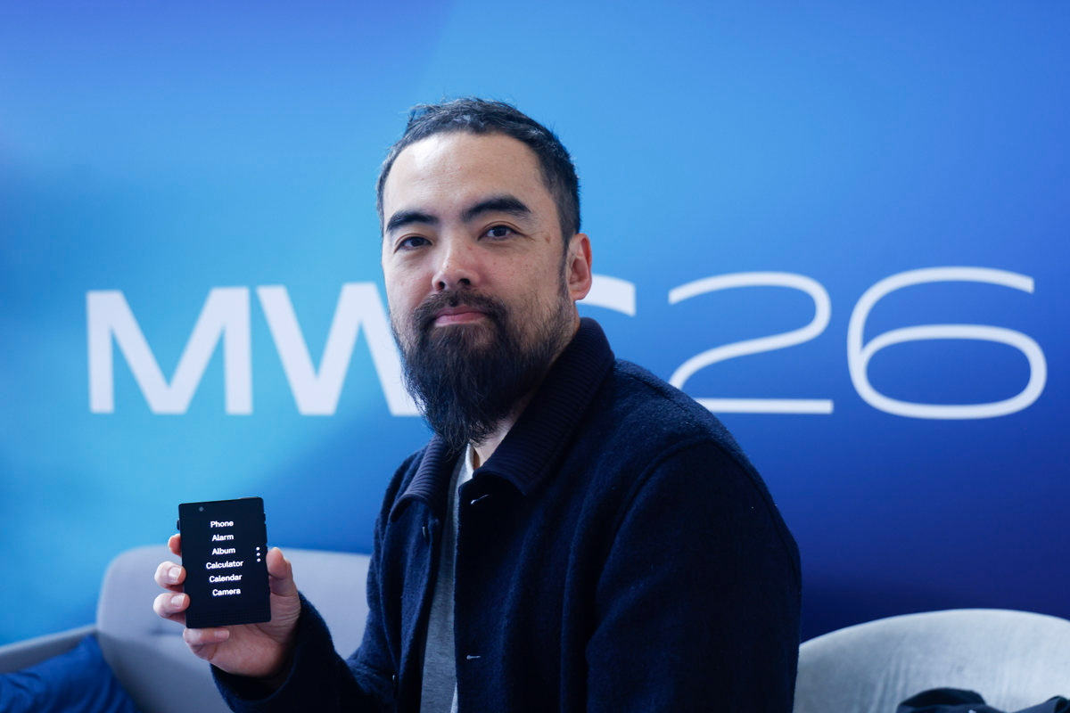 El consejero delegado de Light Phone, Kaiwei Tang,