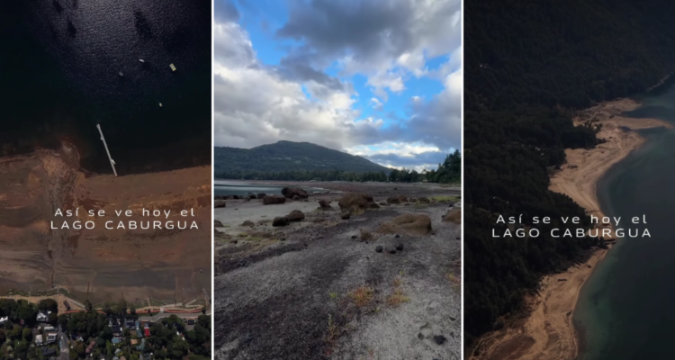 El enigma del lago Caburgua: retroceso del agua preocupa a vecinos y sigue sin explicación oficial