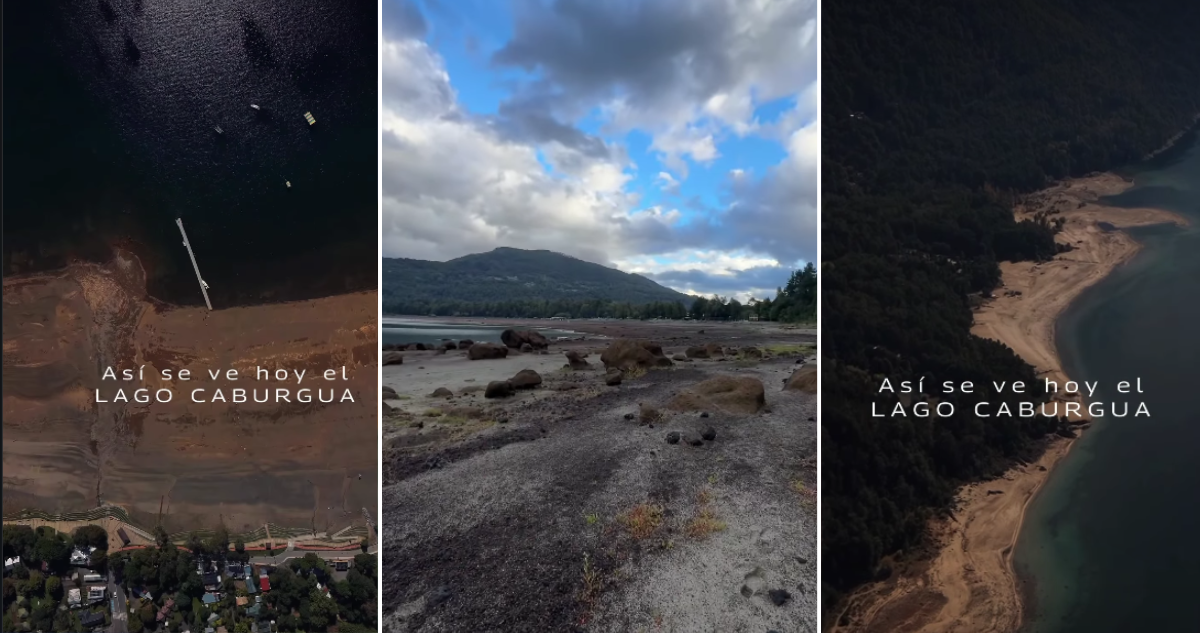 El enigma del lago Caburgua: retroceso del agua preocupa a vecinos y sigue sin explicación oficial