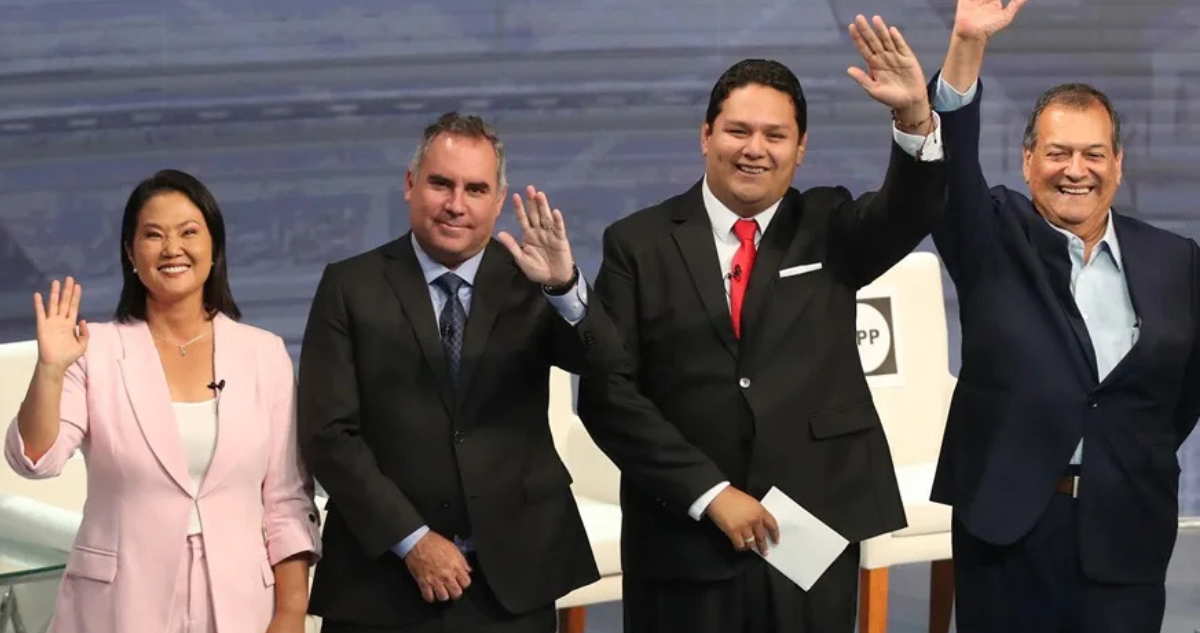 Keiko Fujimori, Rafael Belaúnde, Enrique Valderrama y Jorge Nieto | EFE