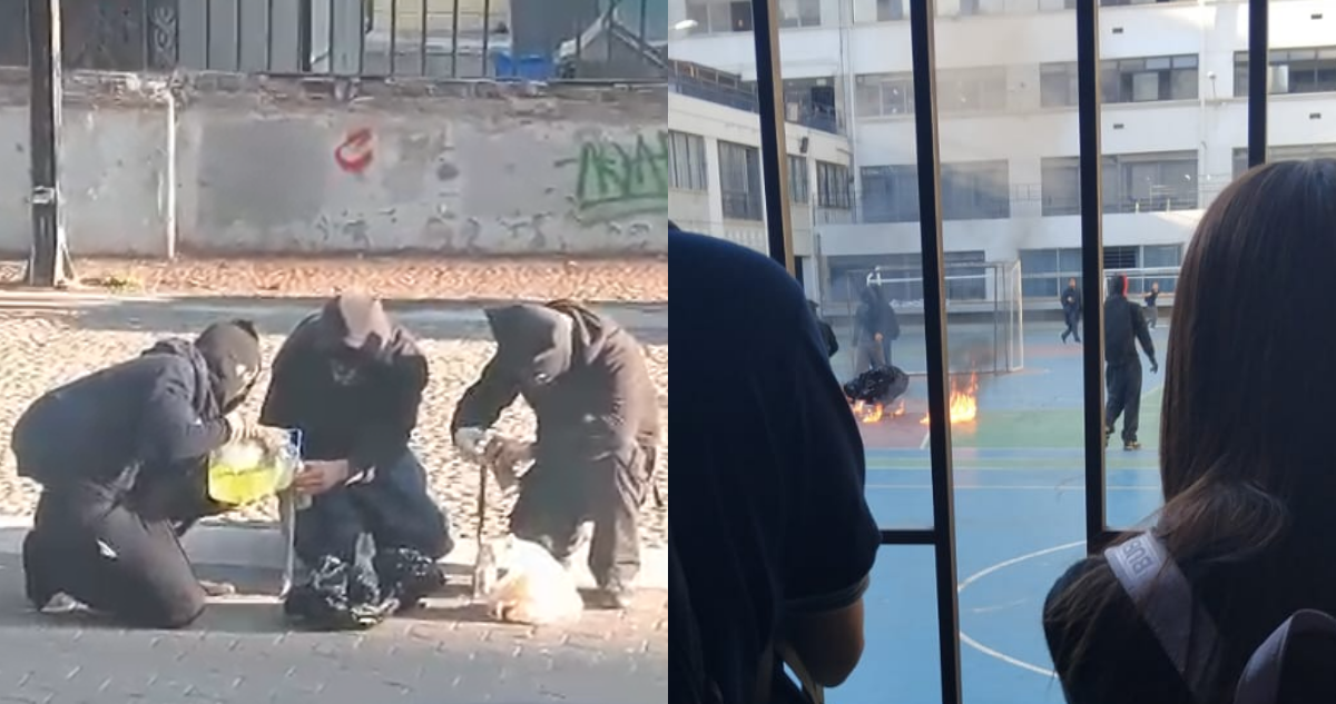 Nuevos incidentes en el Instituto Nacional: dos detenidos por lanzamiento de artefactos incendiarios