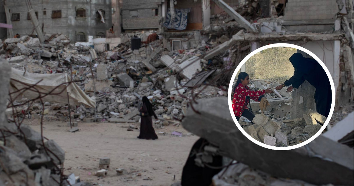Mujeres palestinas en Gaza