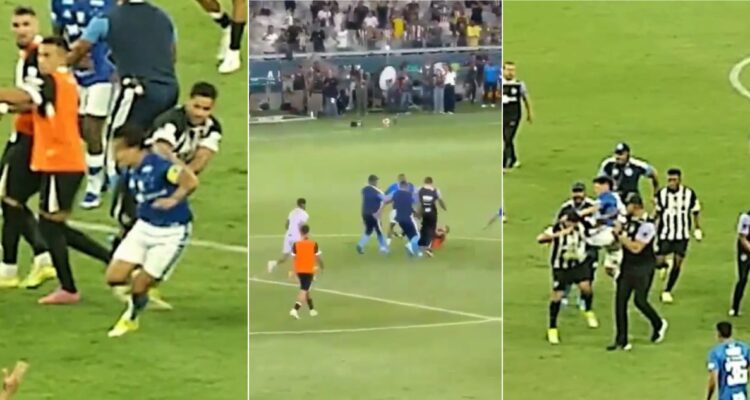 Escandalosa pelea en el fútbol de Brasil con 23 expulsados