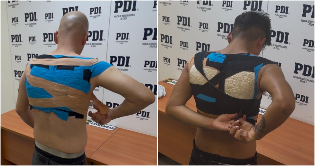 Detienen a 4 chilenos por traer éxtasis adosada a su cuerpo: droga fue avaluada en $1.340 millones