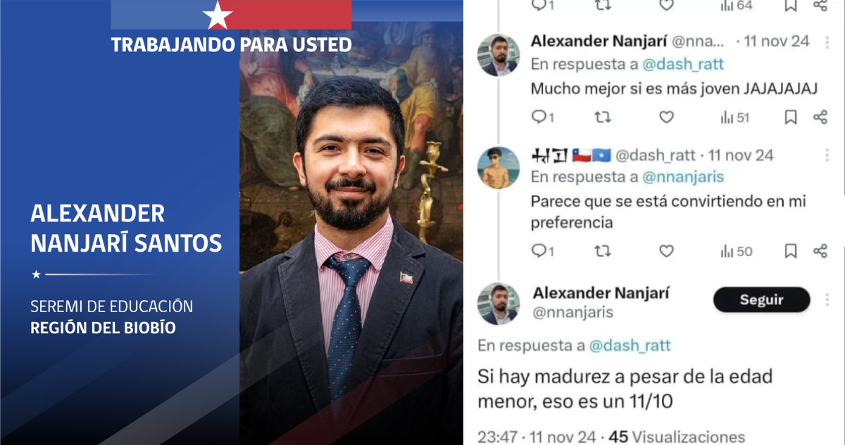 Critican nombramiento de seremi de Educación por tuits donde hace referencia a relaciones con menores