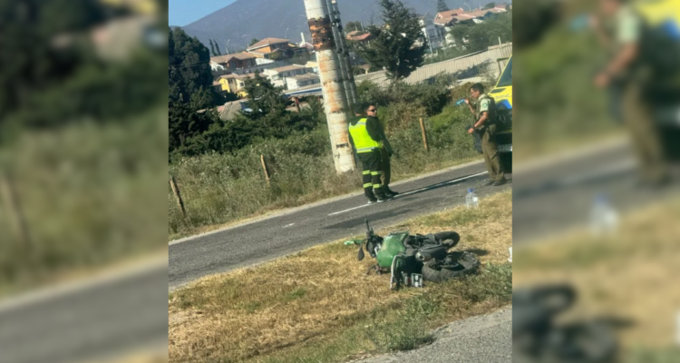 Carabinero motorizado es atropellado por sujeto en vehículo en Coquimbo: conductor se dio a la fuga