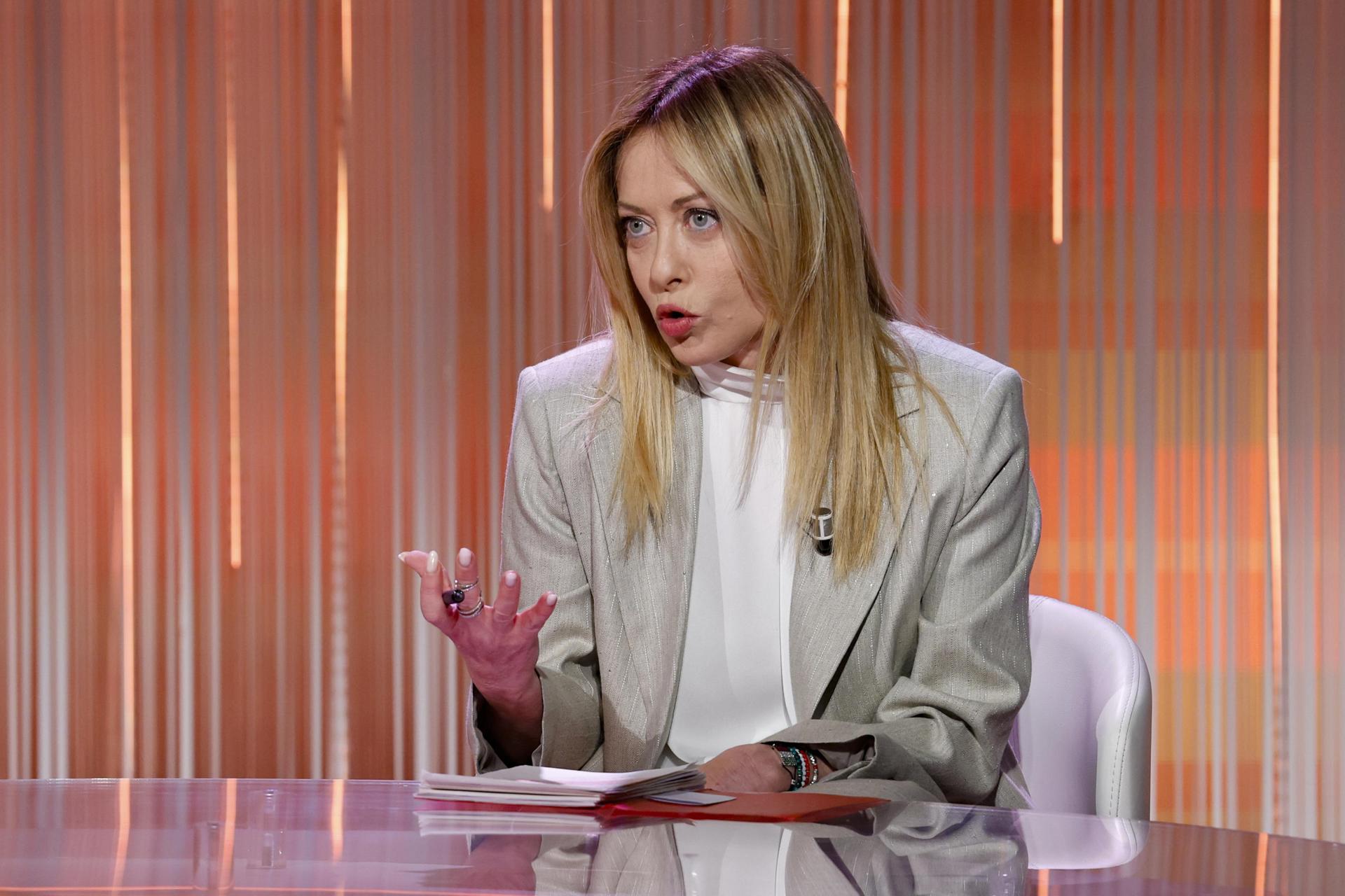 La primera ministra italiana, Giorgia Meloni