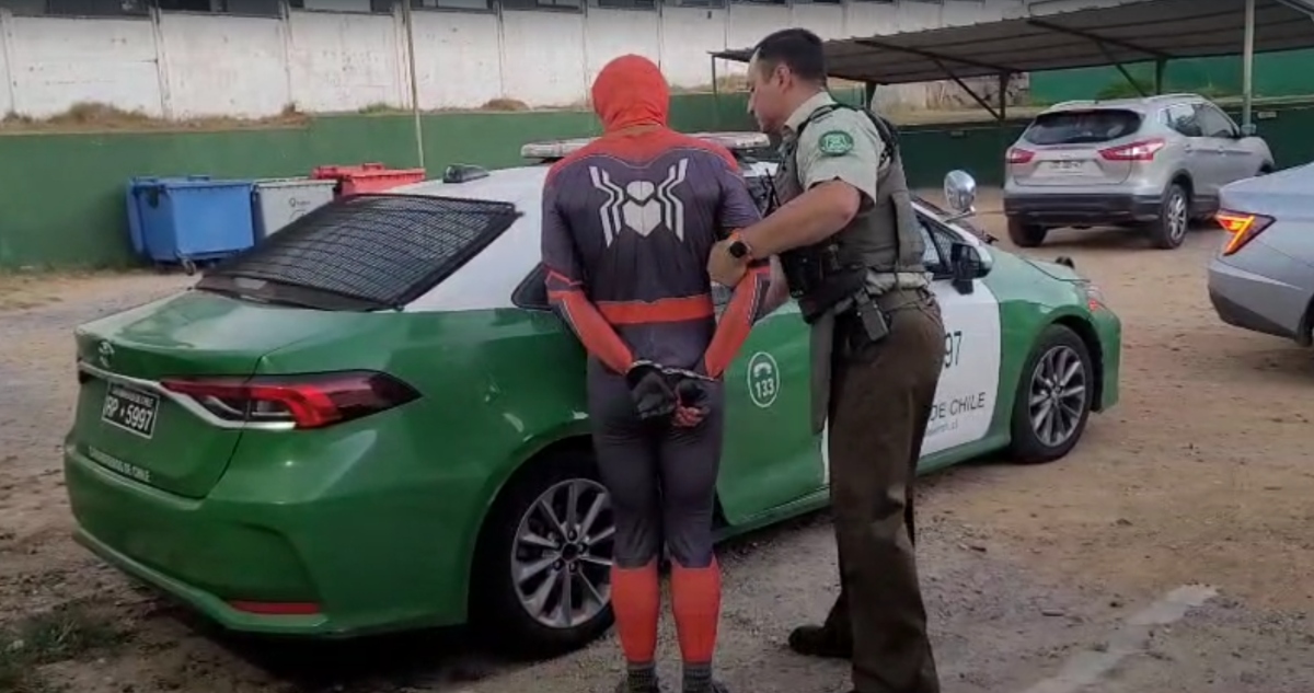 Detienen a “Hombre Araña” en Valparaíso