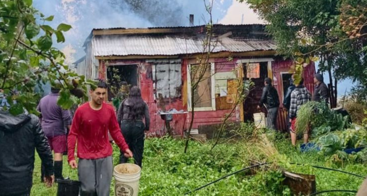 Hombre murió tras incendio en vivienda de material ligero en Puerto Montt