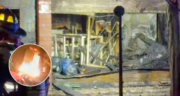 VIDEO | Incendio destruye local comercial en El Bosque: imágenes confirman que fue intencional