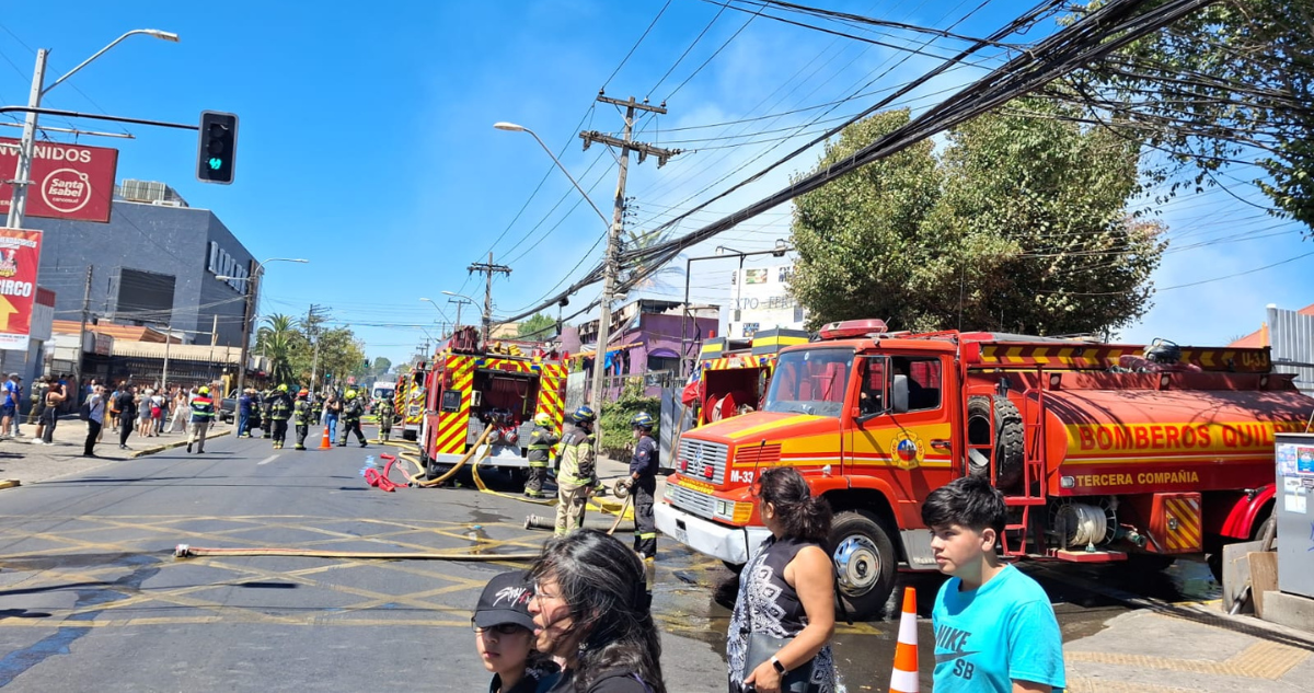 Incendio en Quilpué habría sido provocado por bengalas: municipio presentará querella criminal