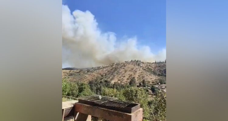 Incendio forestal en San Antonio