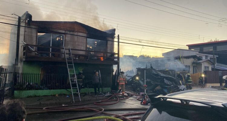Incendio de viviendas en Rodelillos