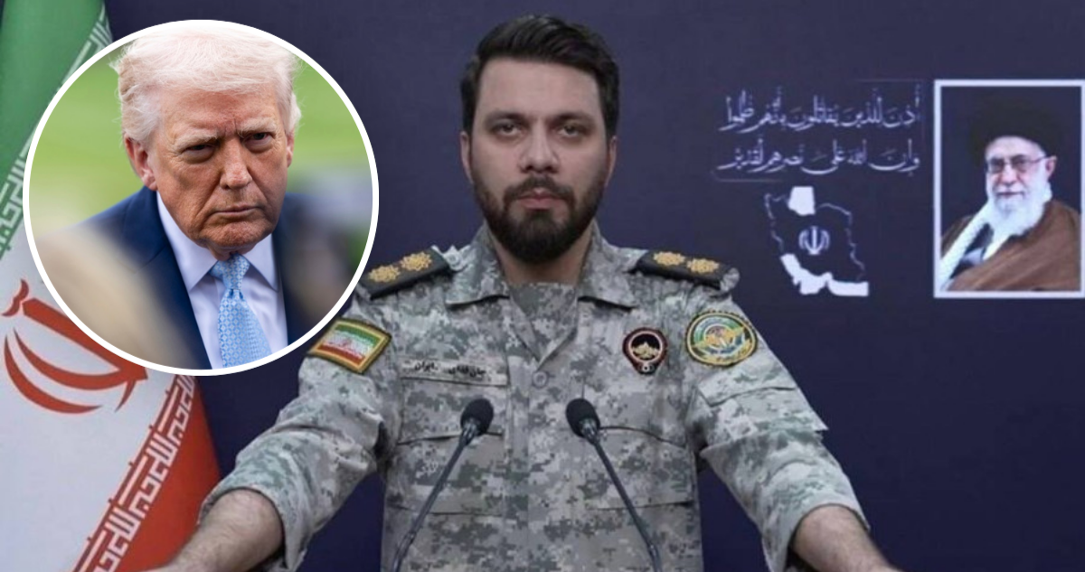 Donald Trump y el teniente coronel Ebrahim Zolfagari.