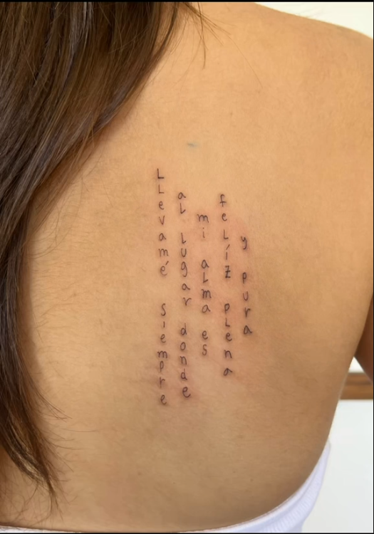Tatuaje de Isabel Calvo
