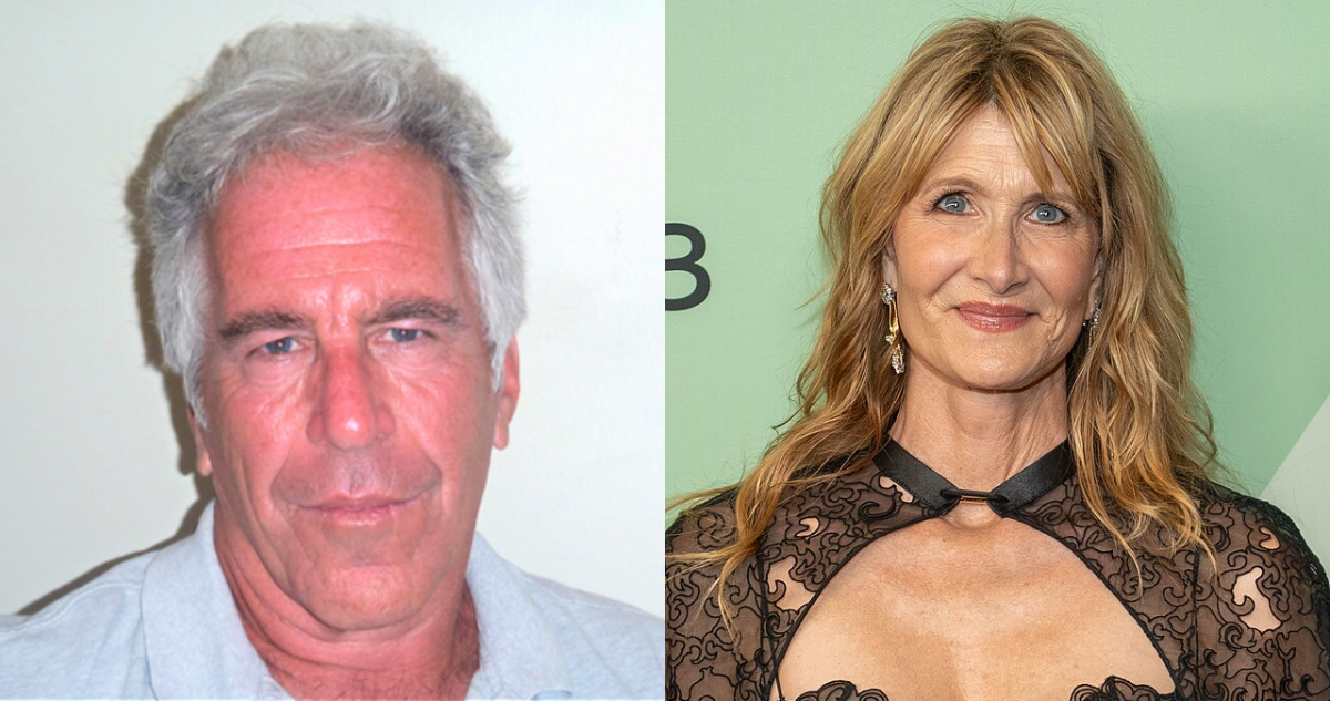 Foto de Jeffrey Epstein y Laura Dern