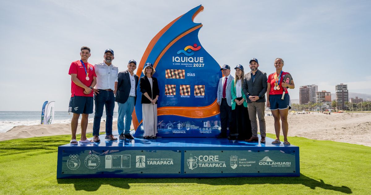 En Iquique ya se palpitan los Juegos Suramericanos de Playa 2027: encienden reloj con cuenta regresiva