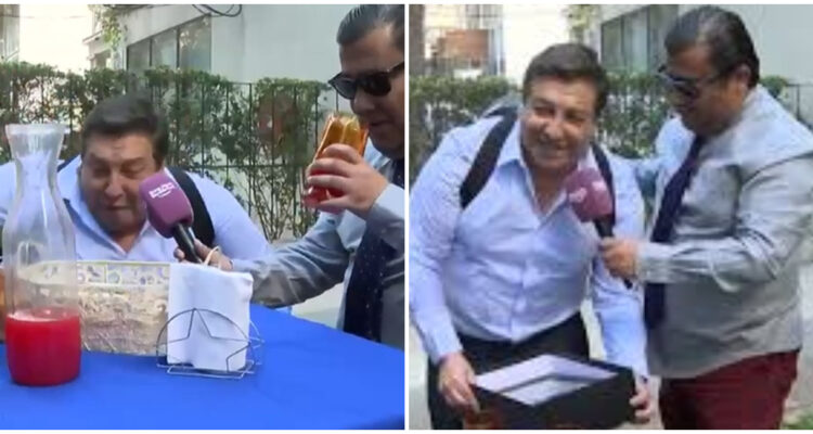 Julio César Rodríguez tuvo estrepitosa caída en pleno despacho con Canal 13